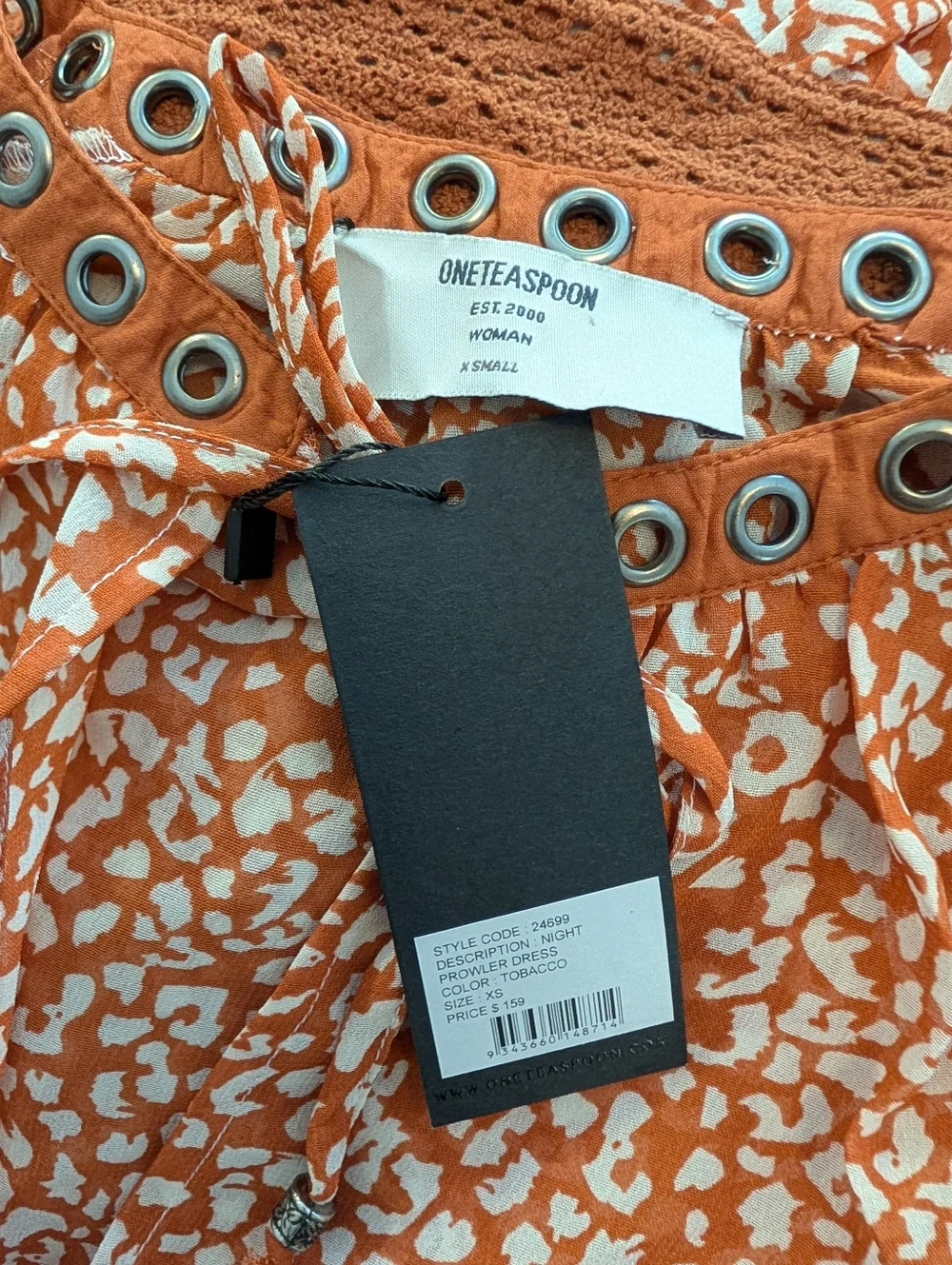 NWT One Teaspoon Night Prowler Dress - Tobacco - Picture 5 of 5